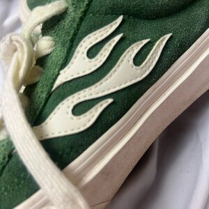 Straye Logan Low-Top Skate Shoes – Forest Flame Colorway – Used